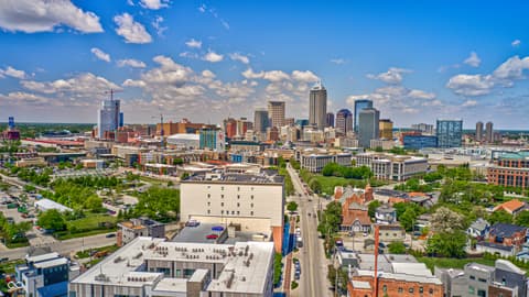 Aerial view at 435 Virginia Avenue, Indianapolis, IN