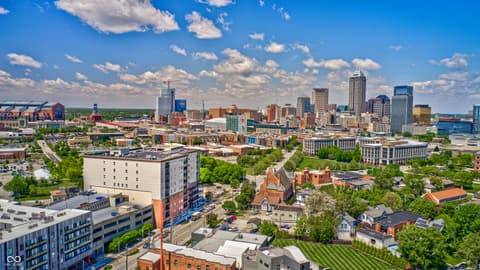 Aerial view at 435 Virginia Avenue, Indianapolis, IN