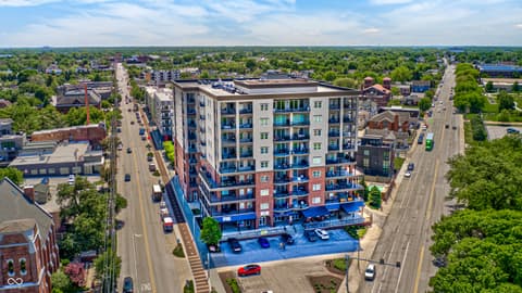 Aerial view at 435 Virginia Avenue, Indianapolis, IN