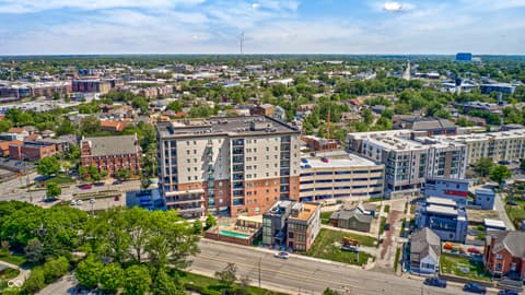 Aerial view at 435 Virginia Avenue, Indianapolis, IN