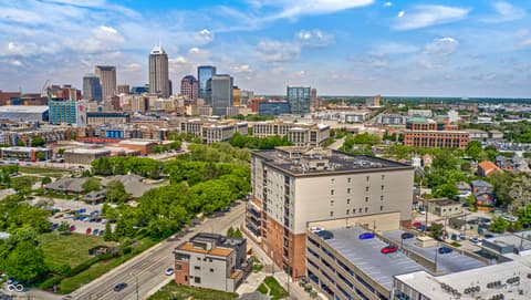 Aerial view at 435 Virginia Avenue, Indianapolis, IN