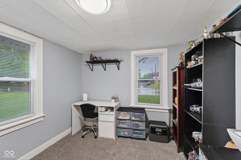 Home office at 408 N Superior Street, Orestes, IN