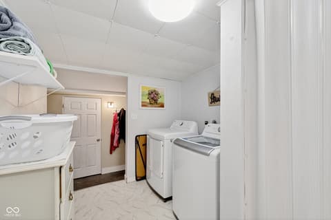 Laundry room at 408 N Superior Street, Orestes, IN