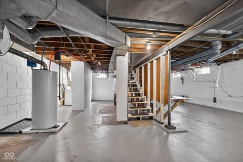 Basement at 1643 Lawrence Avenue, Indianapolis, IN