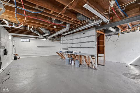 Basement at 1643 Lawrence Avenue, Indianapolis, IN