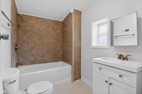 Bathroom at 634 Waldemere Avenue, Indianapolis, IN