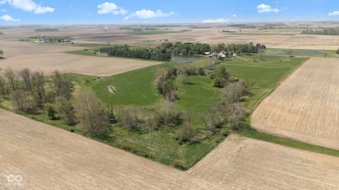 Aerial view at 2649 N 600 W, Thorntown, IN