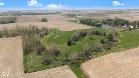 Aerial view at 2649 N 600 W, Thorntown, IN