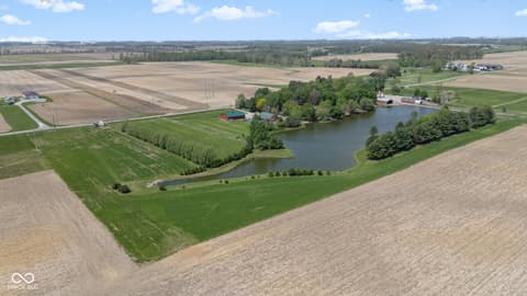 Aerial view at 2649 N 600 W, Thorntown, IN
