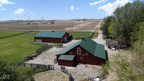 Aerial view at 2649 N 600 W, Thorntown, IN