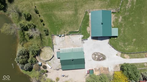 Aerial view at 2649 N 600 W, Thorntown, IN