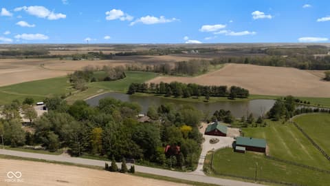 Aerial view at 2649 N 600 W, Thorntown, IN