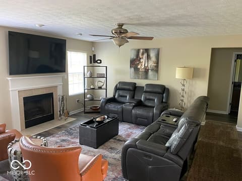Family room at 11652 High Grass Drive, Indianapolis, IN