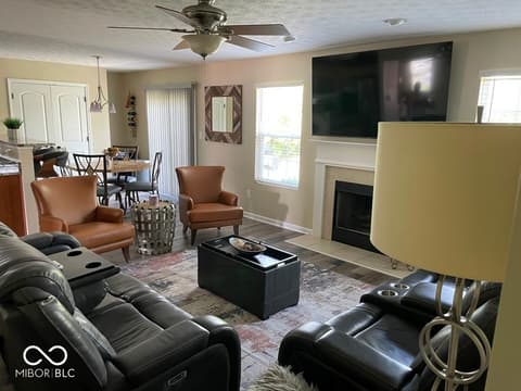 Family room at 11652 High Grass Drive, Indianapolis, IN