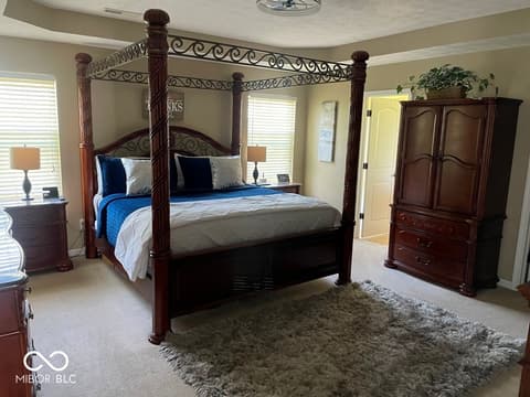 Primary bedroom at 11652 High Grass Drive, Indianapolis, IN
