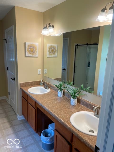 Primary bathroom at 11652 High Grass Drive, Indianapolis, IN
