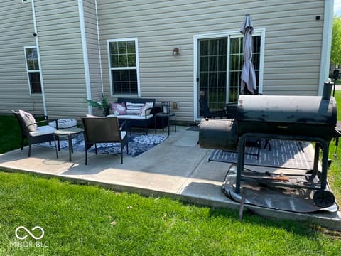Outdoor living area at 11652 High Grass Drive, Indianapolis, IN