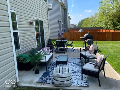 Outdoor living area at 11652 High Grass Drive, Indianapolis, IN