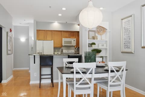 Dining room at 215 N New Jersey Street, Indianapolis, IN