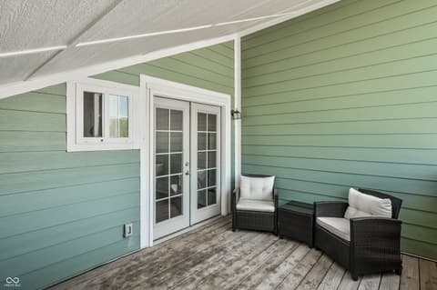 Outdoor living area at 208 N Randolph Street, Indianapolis, IN