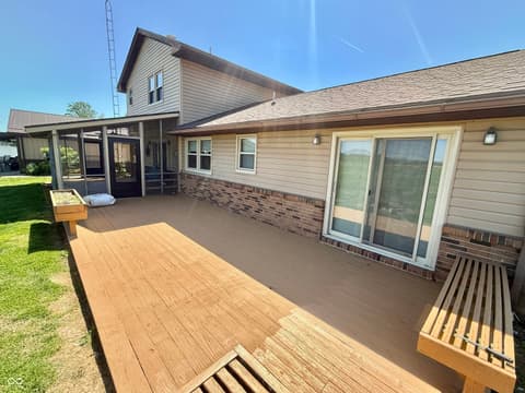 Outdoor living area at 415 Kelly Drive, Brownstown, IN