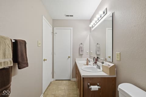 Primary bathroom at 1476 Lavender Drive, Greenfield, IN