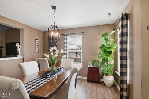 Dining room at 1476 Lavender Drive, Greenfield, IN