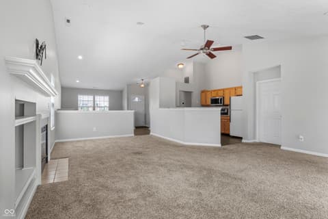Living room at 4921 Fields Boulevard, Indianapolis, IN
