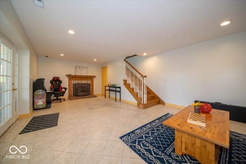 Living room at 7897 N Lasalle Road, Morgantown, IN