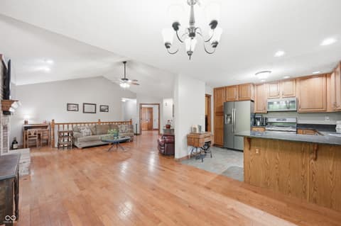 Dining room at 5475 Steven Drive, Greenwood, IN
