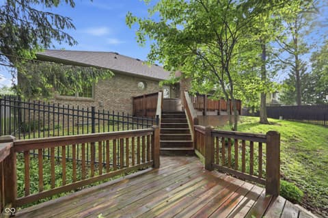 Outdoor living area at 5475 Steven Drive, Greenwood, IN
