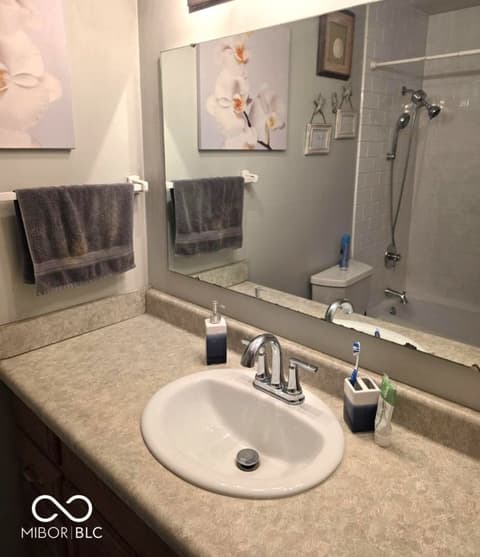 Bathroom at 6725 Lakeknoll Drive, Indianapolis, IN