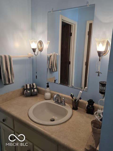 Bathroom at 6725 Lakeknoll Drive, Indianapolis, IN