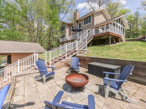 Outdoor living area at 7888 Laurel Drive, Nineveh, IN