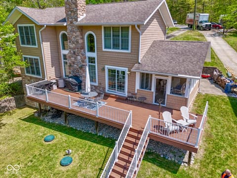 Backyard at 7888 Laurel Drive, Nineveh, IN