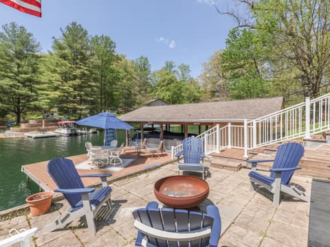 Outdoor living area at 7888 Laurel Drive, Nineveh, IN