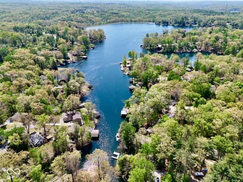 Aerial view at 7888 Laurel Drive, Nineveh, IN