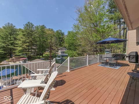 Outdoor living area at 7888 Laurel Drive, Nineveh, IN