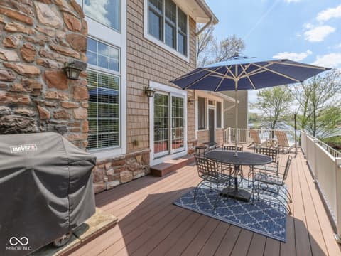 Outdoor living area at 7888 Laurel Drive, Nineveh, IN