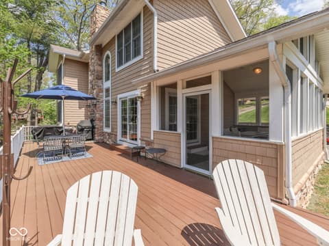 Outdoor living area at 7888 Laurel Drive, Nineveh, IN