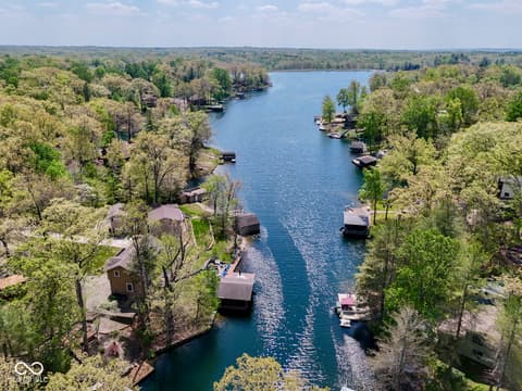 Aerial view at 7888 Laurel Drive, Nineveh, IN