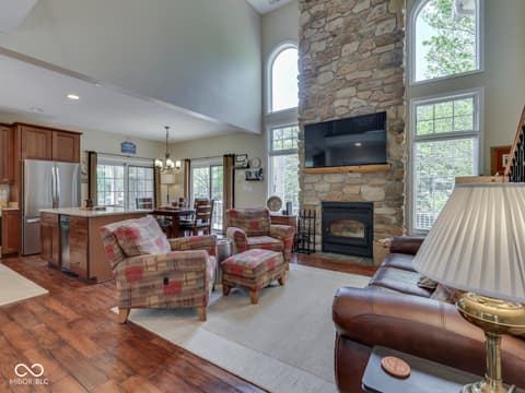 Living room at 7888 Laurel Drive, Nineveh, IN