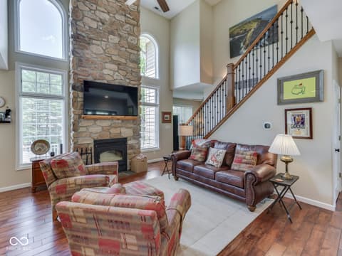 Living room at 7888 Laurel Drive, Nineveh, IN