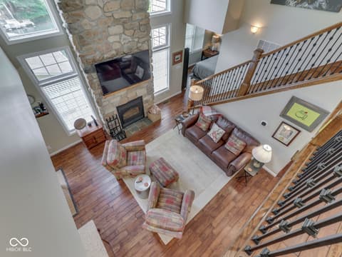 Living room at 7888 Laurel Drive, Nineveh, IN