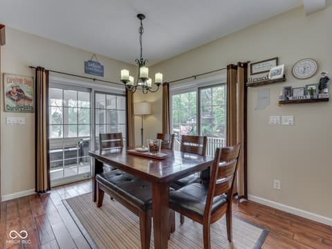 Dining room at 7888 Laurel Drive, Nineveh, IN