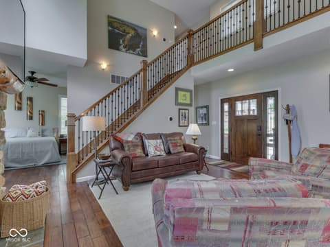 Living room at 7888 Laurel Drive, Nineveh, IN