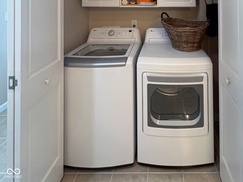 Laundry room at 7888 Laurel Drive, Nineveh, IN