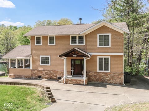 Front exterior at 7888 Laurel Drive, Nineveh, IN