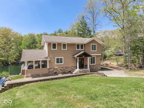 Front exterior at 7888 Laurel Drive, Nineveh, IN