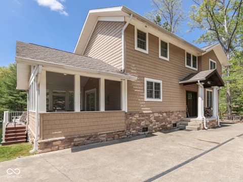 Front exterior at 7888 Laurel Drive, Nineveh, IN